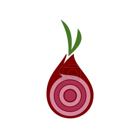 Onion Logo Design Illustration vector eps format , suitable for your design needs, logo, illustration, animation, etc.