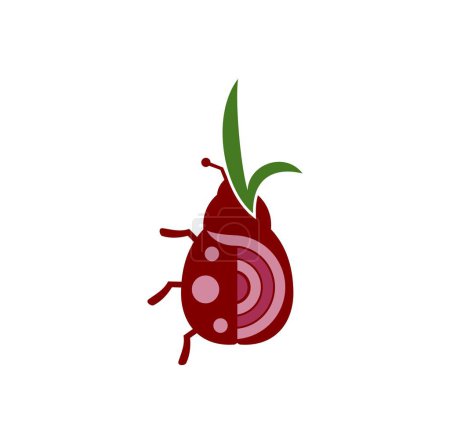 Onion Bug Logo Design Illustration vector eps format , suitable for your design needs, logo, illustration, animation, etc.