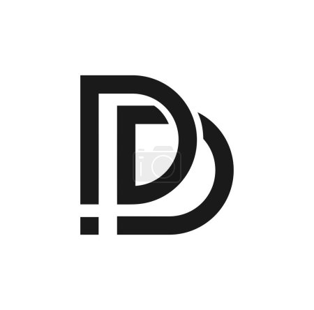 Buchstabe DD Logo Design Illustration Vektor eps Format, passend für Ihre Designbedürfnisse, Logo, Illustration, Animation, etc.