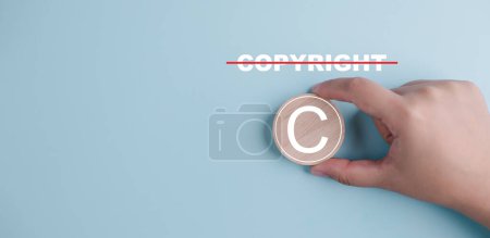 brevets et protection de la propriété intellectuelle droit et droits Symbole de propriété intellectuelle de l'icône du droit d'auteur. 