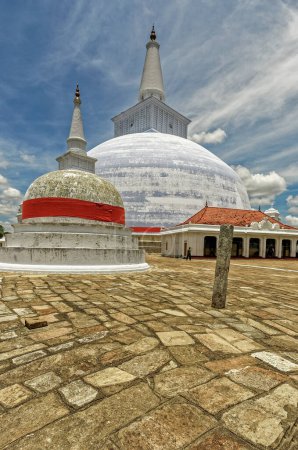 Photo for 09 10 2007 Ruwanweli Maha Seya Ruwanwelisaya stupa in Anuradhapura; Sri Lanka.Asia. - Royalty Free Image