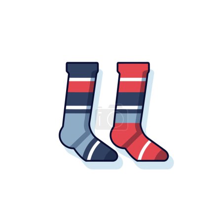 Illustration for A pair of socks sitting next to each other - Royalty Free Image