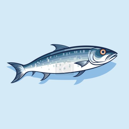 Illustration for A fish that is swimming in the water - Royalty Free Image