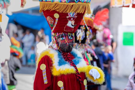 Téléchargez les photos : Mexique, État du Mexique-29-01-2023 : Danse traditionnelle des Chinelos, traditions mexicaines. - en image libre de droit