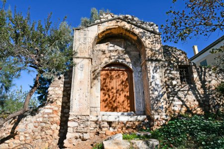 Athen, Griechenland - Altes Madrasa-Tor, Eingang zur alten Madrasa aka Medrese, so heißen die Koranschulen