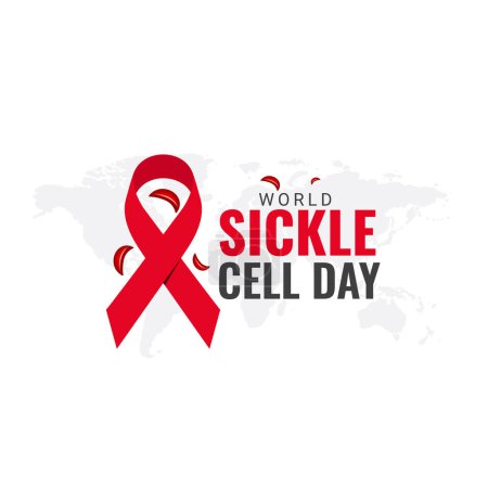 World Sickle Cell Day. background, banner, card, poster, template., The vector graphic of World Sickle Cell Awareness Day is good for celebrating World Sickle Cell Awareness Day. Each year on June 19