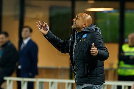 Photo for Luciano Spalletti coach of Napoli  during  italian soccer Serie A match Atalanta BC vs SSC Napoli at the Gewiss Stadium in Bergamo, Italy, November 05, 2022 - Credit: AGN Fot - Royalty Free Image