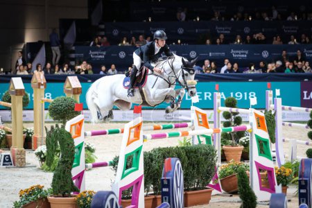 Photo for Jack Whitaker (horse:Equine America Valmy de la Lande)  during  International Horse Riding 2022 Longines FEI Jumping World Cup at the 124th edition of Fieracavalli in Verona, Italy, November 06, 2022 - Credit: Andrea R - Royalty Free Image
