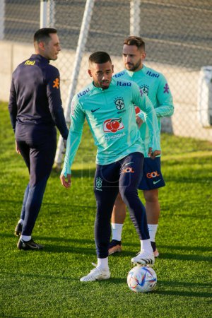 Photo for Gabriel Jesus of Brazil during Brazil National football team traning, before the finale stage of the World Cup 2022 in Qatar, at Juventus Training Center, 16 November 2022, Turin, Italy. Photo Nderim Kaceli - Credit: Nderim Kaceli/LiveMedi - Royalty Free Image