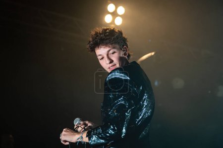 Photo for Luigi Strangis, winner of the Italian talent show "Amici" during the concert at the Orion in Rome on 11.20.2022 - Credit: Claudio Enea/SportReporter/LiveMedi - Royalty Free Image