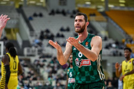 Photo for 6 GEORGIOS PAPAGIANNIS of Panathinaikos BC during the Euroleague, Round 18, match between Panathinaikos BC and Fenerbahce Beko Istanbul at Oaka Altion on January 10, 2023 in Athens, Greece. - Credit: Stefanos Kyriazis/LiveMedi - Royalty Free Image