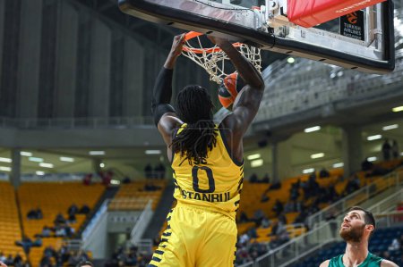 Téléchargez les photos : 0 JOHNATHAN MOTLEY of Fenerbahce Beko Istanbul during the Euroleague, Round 18, match between Panathinaikos BC and Fenerbahce Beko Istanbul at Oaka Altion on January 10, 2023 in Athens, Greece. - Credit: Stefanos Kyriazis/LiveMedi - en image libre de droit