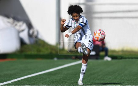 Photo for Sara Gama (3) Juventus Women during the Italian Football Championship League A Women 2022/2023 match between Pomigliano Femminile vs Juventus Women at the Ugo Gobbato stadium in Pomigliano D'Arco (NA), Italy, on 21 January 2023 - Credit: Andrea D'ami - Royalty Free Image