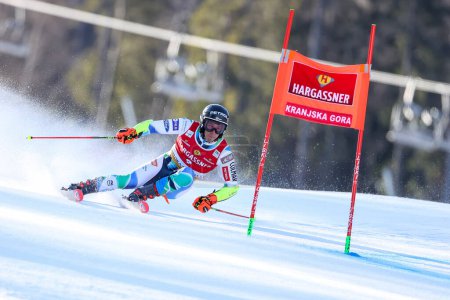 Photo for KRANJEC Zan (SLO) during alpine ski race 2023 Audi FIS Ski World Cup - Men's Giant Slalom at the Kranjska Gora in Kranjska Gora, Slovenia, March 11, 2023 - Credit: Luca Tedesch - Royalty Free Image
