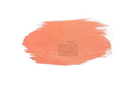Photo for Abstract acrylic watercolor paint brush stroke texture isolated on white background for logo and banner. design, creative, and illustration. - Royalty Free Image