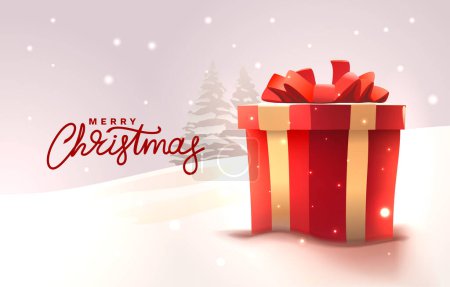 Illustration for Merry christmas and happy new year, holiday banner. Vector illustration - Royalty Free Image
