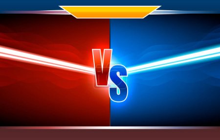 Illustration for Versus game cover, banner sport vs, team concept. Vector illustration background - Royalty Free Image