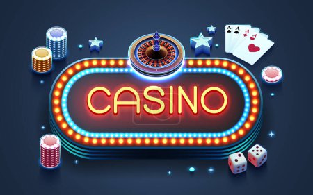 Casino slots machine winner, jackpot fortune, win banner. Vector