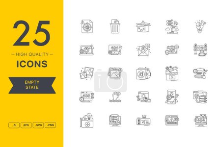Vector set of Empty State icons