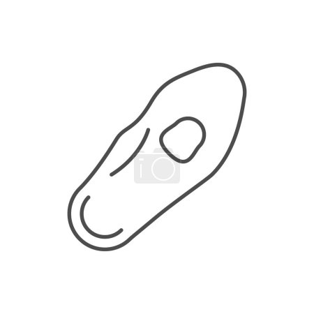 Ilustración de Icono del contorno de la plantilla ortopédica aislado en blanco. Ilustración vectorial - Imagen libre de derechos