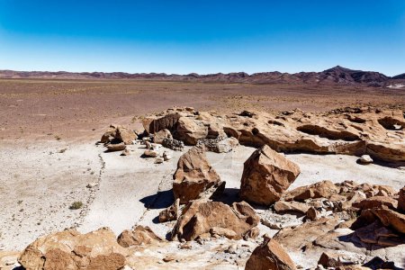 Foto de Yerbas Buenas Sitio Arqueológico - Chile. Pinturas rupestres - Desierto de Atacama. San Pedro de Atacama. - Imagen libre de derechos