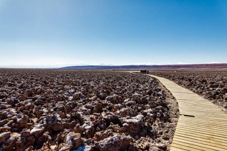 Photo for Landscape of the Hidden Baltinache Lagoons - Atacama Desert - Chile. - Royalty Free Image
