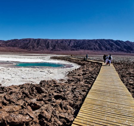 Téléchargez les photos : Paysage des lagunes cachées de Baltinache - Désert d'Atacama - Chili - San Pedro de Atacama - en image libre de droit