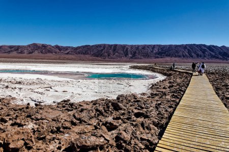 Foto de Paisaje de las Lagunas Baltinache Ocultas - Desierto de Atacama - Chile - San Pedro de Atacama - Imagen libre de derechos