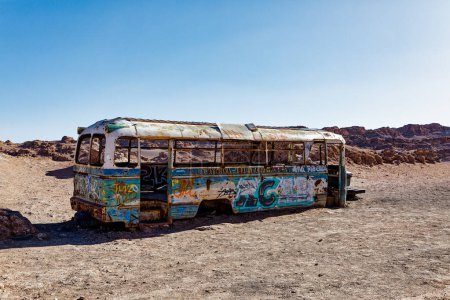 Téléchargez les photos : Bus magique Désert d'Atacama - San Pedro de Atacama - El Loa - Antofagasta - Chili. - en image libre de droit