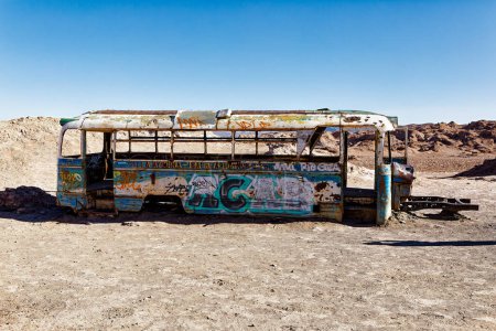 Téléchargez les photos : Bus magique Désert d'Atacama - San Pedro de Atacama - El Loa - Antofagasta - Chili. - en image libre de droit