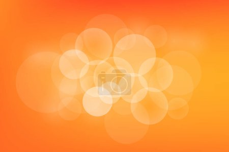 Illustration for Abstract vector orange background with transparent circles - Royalty Free Image