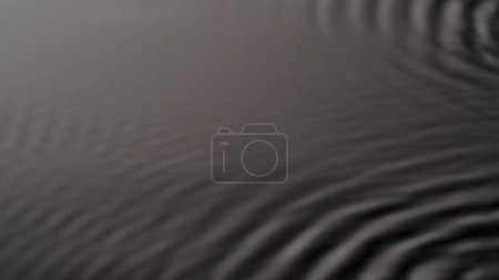 Photo for Water and light creative abstract advertisement concept. Close up shot of surface texture. Beautiful monochrome deep light calm water surface with circles, abstract background, wallpaper template. - Royalty Free Image