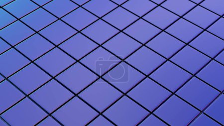 Photo for Holographic Tiled Surface. This striking image captures a unique and visually captivating surface made up of iridescent tiles, each reflecting a spectrum of vibrant colors. Its a modern, digital - Royalty Free Image