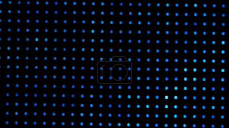 Eine Makroaufnahme fängt die lebendigen RGB-Punkte eines digitalen LED-Bildschirms ein. Das Bild zeigt die einzelnen Pixel, die zusammen hochauflösende visuelle Displays erzeugen.