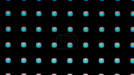 Foto de Un primer plano detallado de un panel led digital. La imagen resalta los píxeles RGB individuales dispuestos en una cuadrícula, ilustrando la intrincada tecnología detrás de las pantallas electrónicas. - Imagen libre de derechos