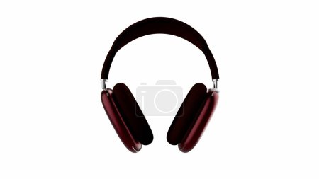Foto de 3D high-quality pair of over-ear Apple AirPodsMax headphones featuring cushioned earpads and a sleek, modern design. Isolated on white background. Ukraine, Dnipro: January 2023 - Imagen libre de derechos