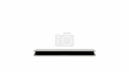 Illustration of a laptop on a white background Render 3D.