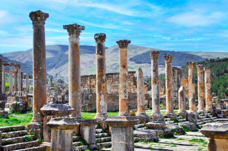 Photo for Roman ruins of Djemila in Algeria - Royalty Free Image
