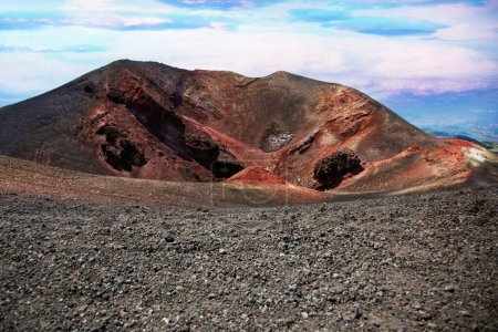 Foto de Cráter del volcán Etna en Sicilia, Italia - Imagen libre de derechos
