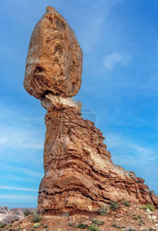 Balanced rock at arches national park, Utah, États-Unis d'Amérique