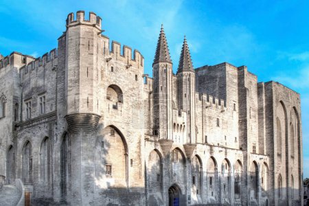 Photo for Palace of the Popes or Palais des Pape in French. Avignon; Vaucluse, France - Royalty Free Image