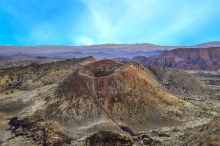 Le Cinder Cone est un cratère de scoria appartenant au système volcanique de Santa Clara dans l'Utah. États-Unis