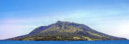 Volcano Ruang in the Sangihe Islands, Indonesia.