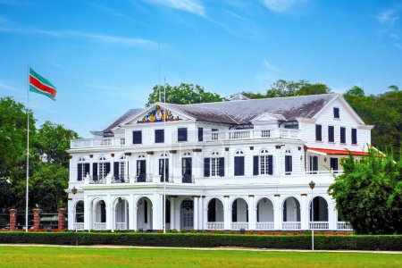 Presidential palace in Paramaribo, capital of Suriname.