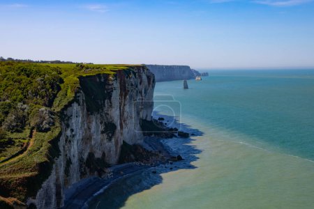 Photo for High cliffs at the coast of Normandy, France - Royalty Free Image