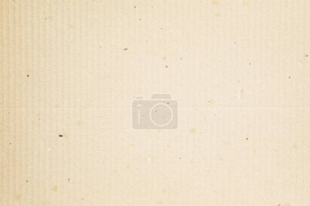 Photo for Horizontal kraft carton box with lines and stains paper texture - Royalty Free Image