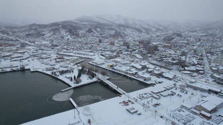 Photo for Otaru, Japan - December 18, 2022: Otaru During Winter Season - Royalty Free Image