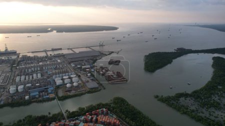 Photo for Klang, Malaysia - February 11 2024: The Container Ports of Klang - Royalty Free Image