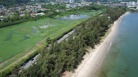 Kota Kinabalu, Malaysia  May 30 2024: The Waterfront Area of Kota Kinabalu City Centre