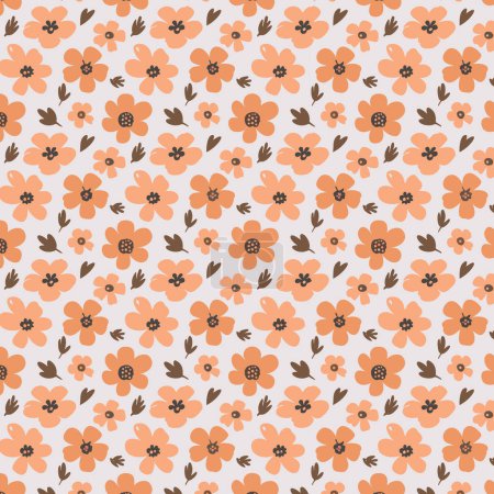 Photo for Flower pattern with leaves. Floral bouquets flower compositions. Floral pattern. - Royalty Free Image